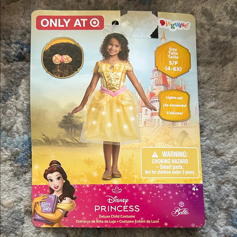Disney Princess Belle Light-Up Costume - Gold